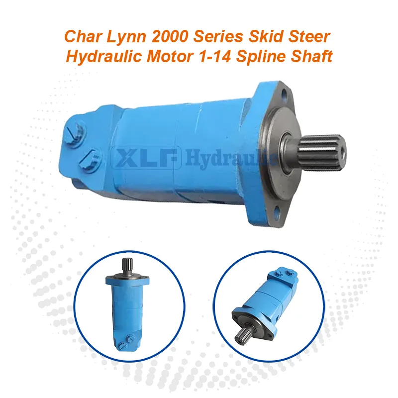 Char Lynn 2000 Series มอเตอร์ไฮดรอลิกแบบลื่นไถล 1-1/4 "เพลาแบบ Spline