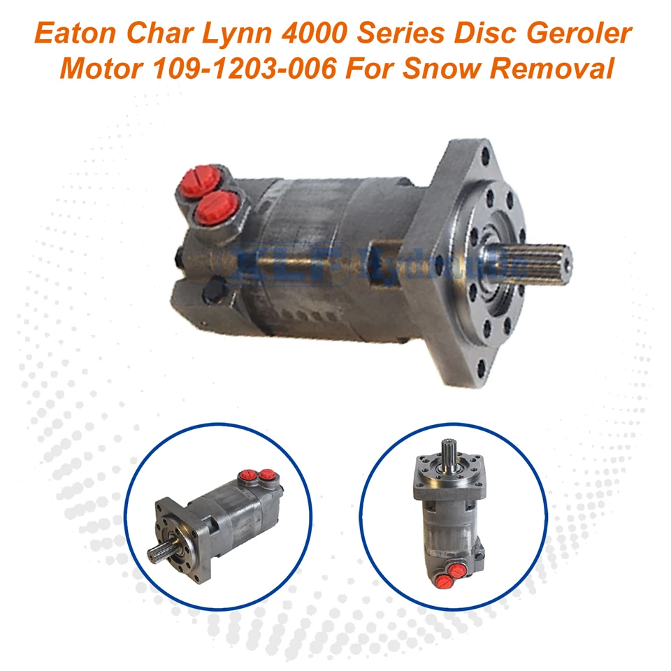 Eaton Char Lynn 4000 Series 109-1203-006 มอเตอร์ไฮดรอลิก Disc Geroler - แรงบิดสูงสำหรับการกำจัดหิมะ