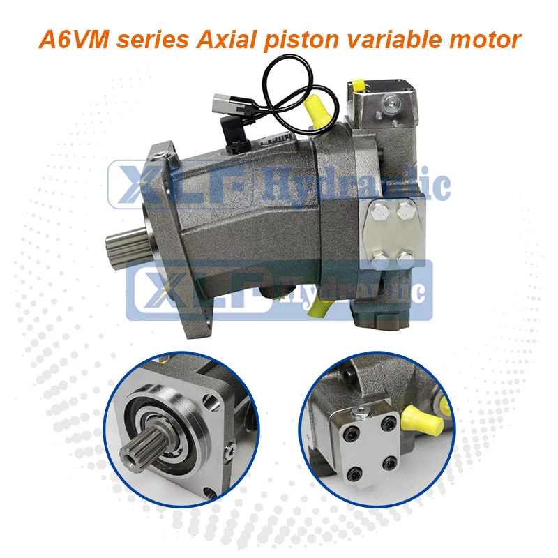 Rexroth A6VM Series 63 Axial Piston Air Motor สำหรับรถปราบดิน